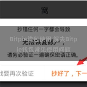 Bitpie钱包使用 解决Bitpie钱包常见使用问题