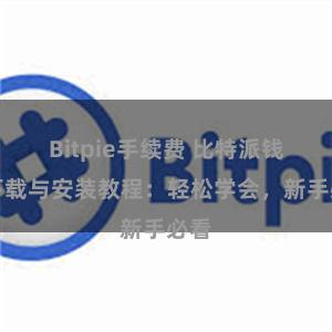 Bitpie手续费 比特派钱包下载与安装教程：轻松学会，新手必看