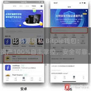 比特派隐私 Bitpie钱包：资产100%自主掌控，安全可靠。