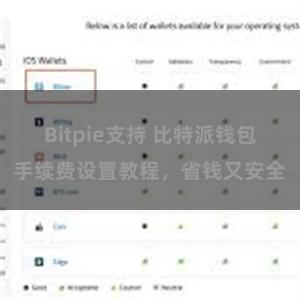 Bitpie支持 比特派钱包手续费设置教程，省钱又安全